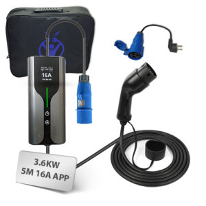 מטען נייד לרכב חשמלי 16A 3.6KW אפליקציה Type 2 Braumers