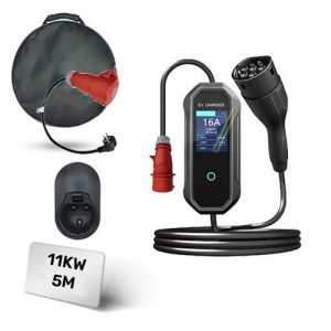 מטען נייד תלת פאזי לרכב חשמלי Braumers Portable EV Charger 11KW קיט