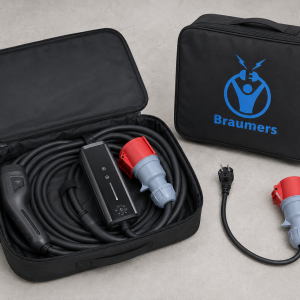 מטען נייד Braumers MobileEV CHARGER Type2 22KW CEE+APP Kit