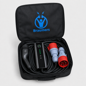 מטען נייד תלת פאזי לרכב חשמלי אפליקציה קיט Braumers BREV-PO16AT2-11KW-CKAPP 11KW