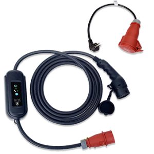 מטען נייד Braumers EV CHARGER TYPE2 6-16A 3.5KW CEE+IL Kit (DC+Timer)